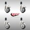 Service Caster 4 Inch 316SS Thermoplastic Rubber Swivel 1-5/8 Inch Stem Caster Lock Brake, 2PK SCC-SS316TTLEX20S414-TPRB-2-S-2-158 - alternate 4